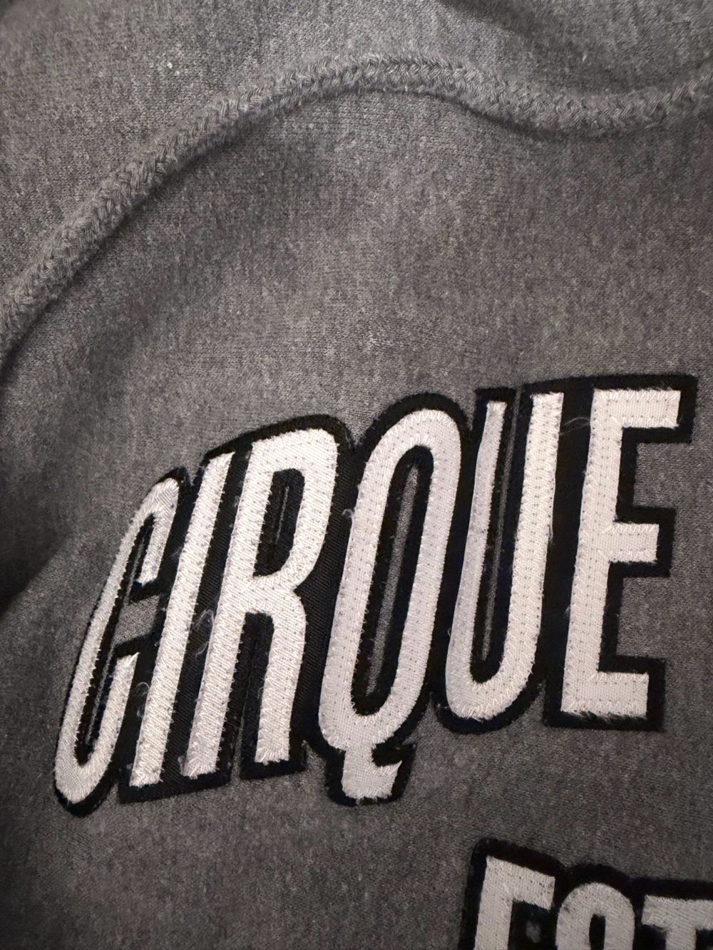 Cirque Du Soliel Hoodie Sweatshirt EST 1984 Unisex Size XL Sewn On Appliqués 🖤 - Picture 4 of 6
